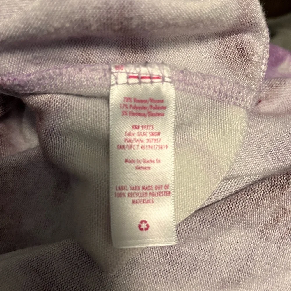 Tie-Dye Hacci Hoodie lilac snow dye effect size XXL 16P/18P
